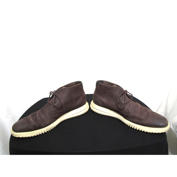 Cole Haan Grand + Brown Leather Chukka Sneaker Boots Men Sz 12 M - Picture 5 of 10